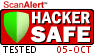 HACKER SAFE certified sites prevent over 99.9% of credit card and identity theft by hackers.